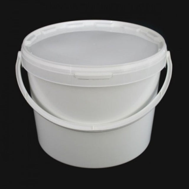 10 litre round BPA-free food-safe plastic storage bucket with airtight lid – ideal for kitchen, catering, or takeaway use