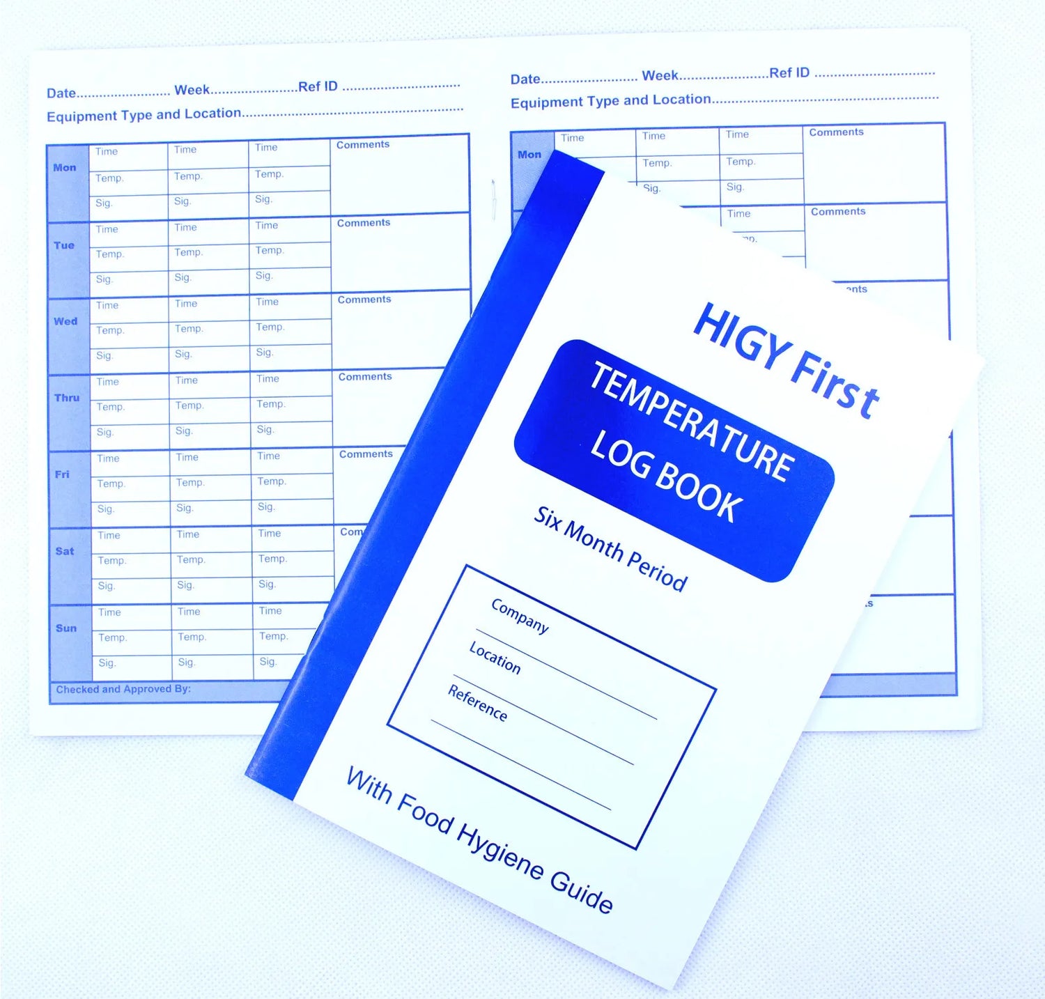 Temperature Log Book (Pack of 10)
