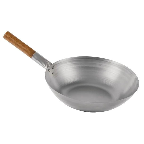 London Wok FBW14 Flat Bottom Wok 355mm