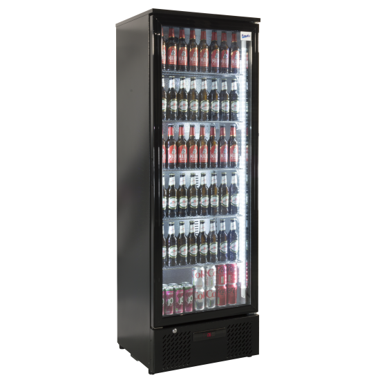 Prodis Single Door Black Finish Upright Bottle Cooler