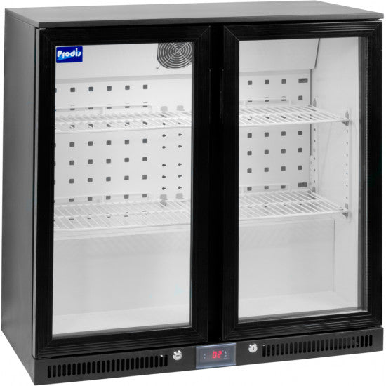 Prodis Double Door Black Bottle Cooler