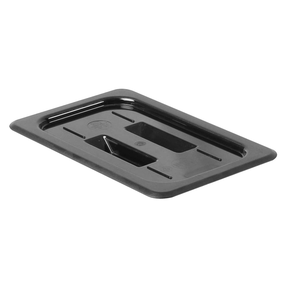 Thunder Group PLPA7140CBK Black Polycarbonate GN 1/4 Gastronorm Container Cover