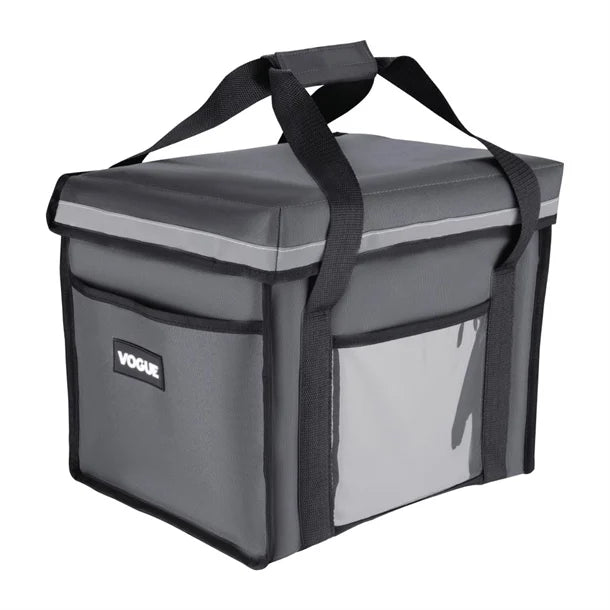 Vogue FR225 Insulated Folding Delivery Bag Grey 380x305x380mm