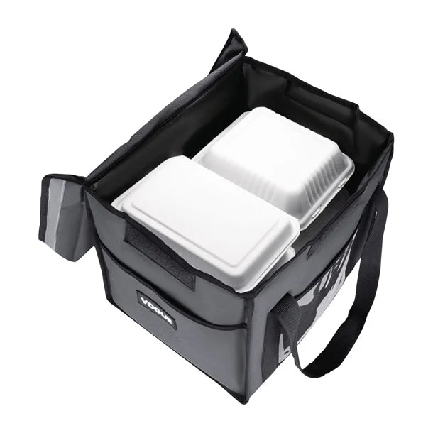 Vogue FR225 Insulated Folding Delivery Bag Grey 380x305x380mm