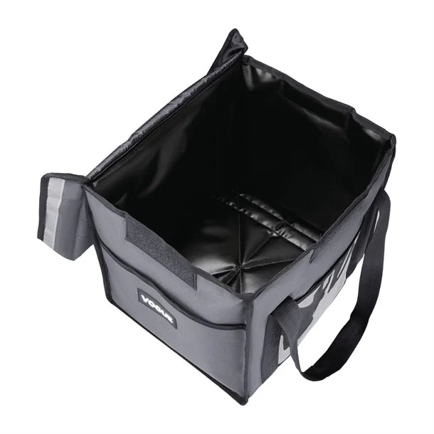 Vogue FR225 Insulated Folding Delivery Bag Grey 380x305x380mm