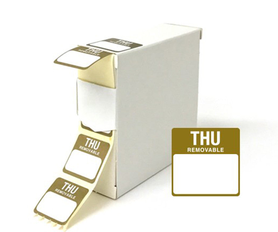 Day of the week food labels Thursday