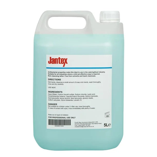 Jantex GC976 Unperfumed Antibacterial Liquid Hand Soap 5Ltr