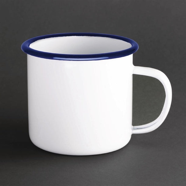 Olympia GM516 Enamel Mugs 350ml (Pack of 6)
