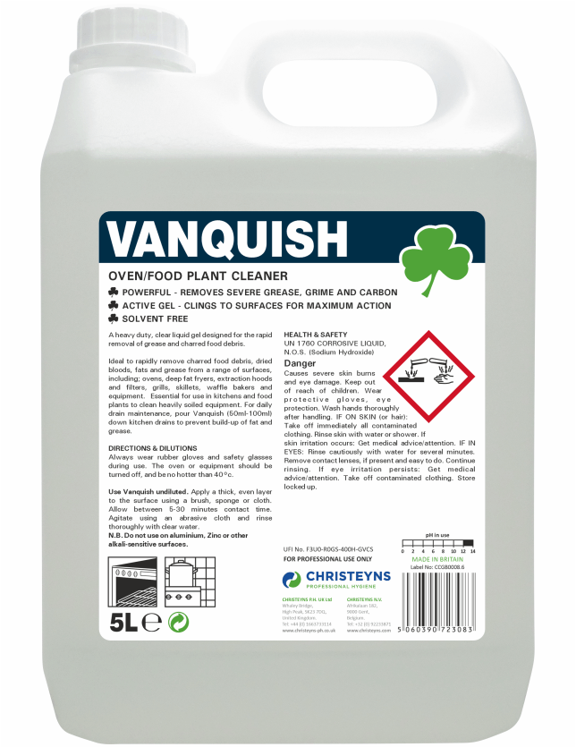 Christeyns Vanquish Heavy Duty Oven Gel