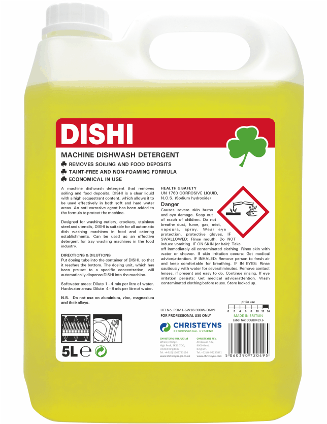 Christeyns Dishi Intermediate Dishwash Detergent 2 x 5L