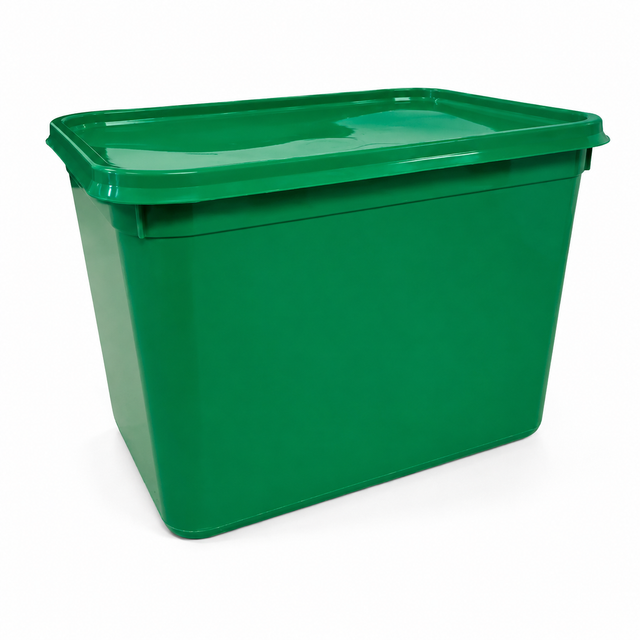 4 litre green ice cream containers with lids pack of 10 food grade storage tubs