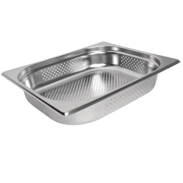 Chefset 1/2 Half Size Perforated Stainless Steel Gastronorm Container