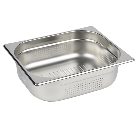 Chefset 1/2 Half Size Perforated Stainless Steel Gastronorm Container