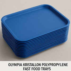 Olympia Kristallon Polypropylene Fast Food Tray - Blue