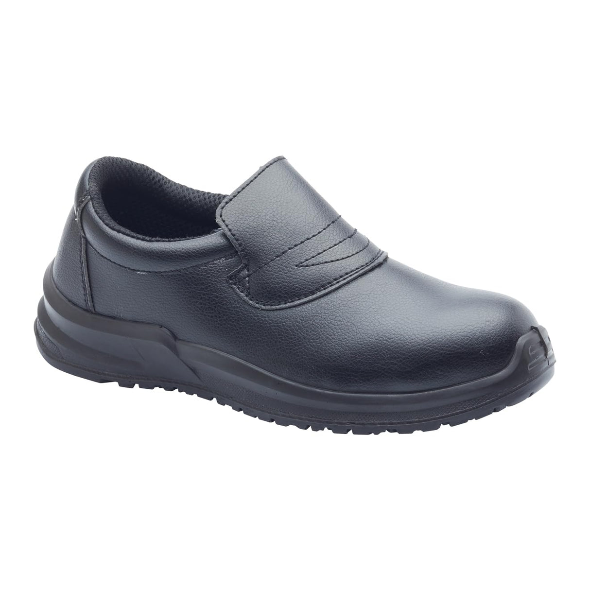 Blackrock Slip-On Safety Shoes, Mens Womens Steel Toe Cap Shoes, Chef Shoes, Nursing Shoes, Orthopedic Non-Slip Work Shoes, Work Utility Footwear, Hygiene, Catering, Kitchen Anti-Slip