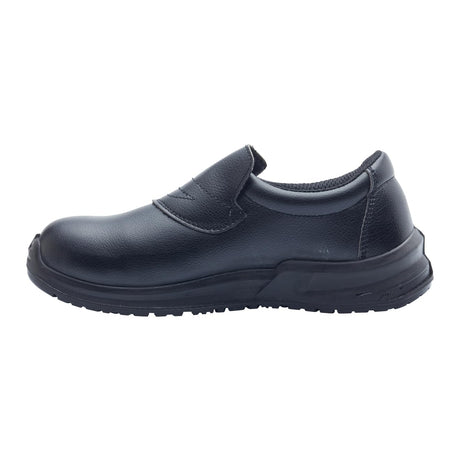 Blackrock Slip-On Safety Shoes, Mens Womens Steel Toe Cap Shoes, Chef Shoes, Nursing Shoes, Orthopedic Non-Slip Work Shoes, Work Utility Footwear, Hygiene, Catering, Kitchen Anti-Slip