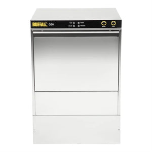 Buffalo DW468 Undercounter Glasswasher with Drain Pump 500x500mm Baskets