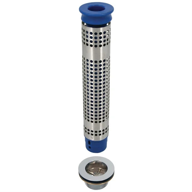 COMMERCIAL SINK WASTE PLUG AND STRAINER KIT 70MM FLANGE 48MM For 250mm Deep Sink