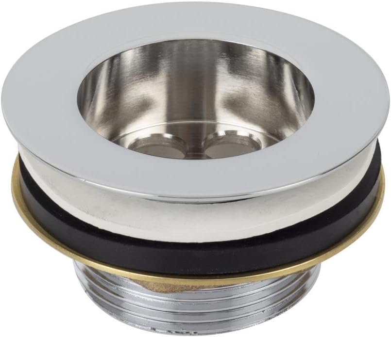 COMMERCIAL SINK WASTE PLUG AND STRAINER KIT 70MM FLANGE 48MM For 250mm Deep Sink