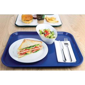 Chefset Polypropylene Fast Food Tray Blue Large 450mmx350mm (Set of 4)