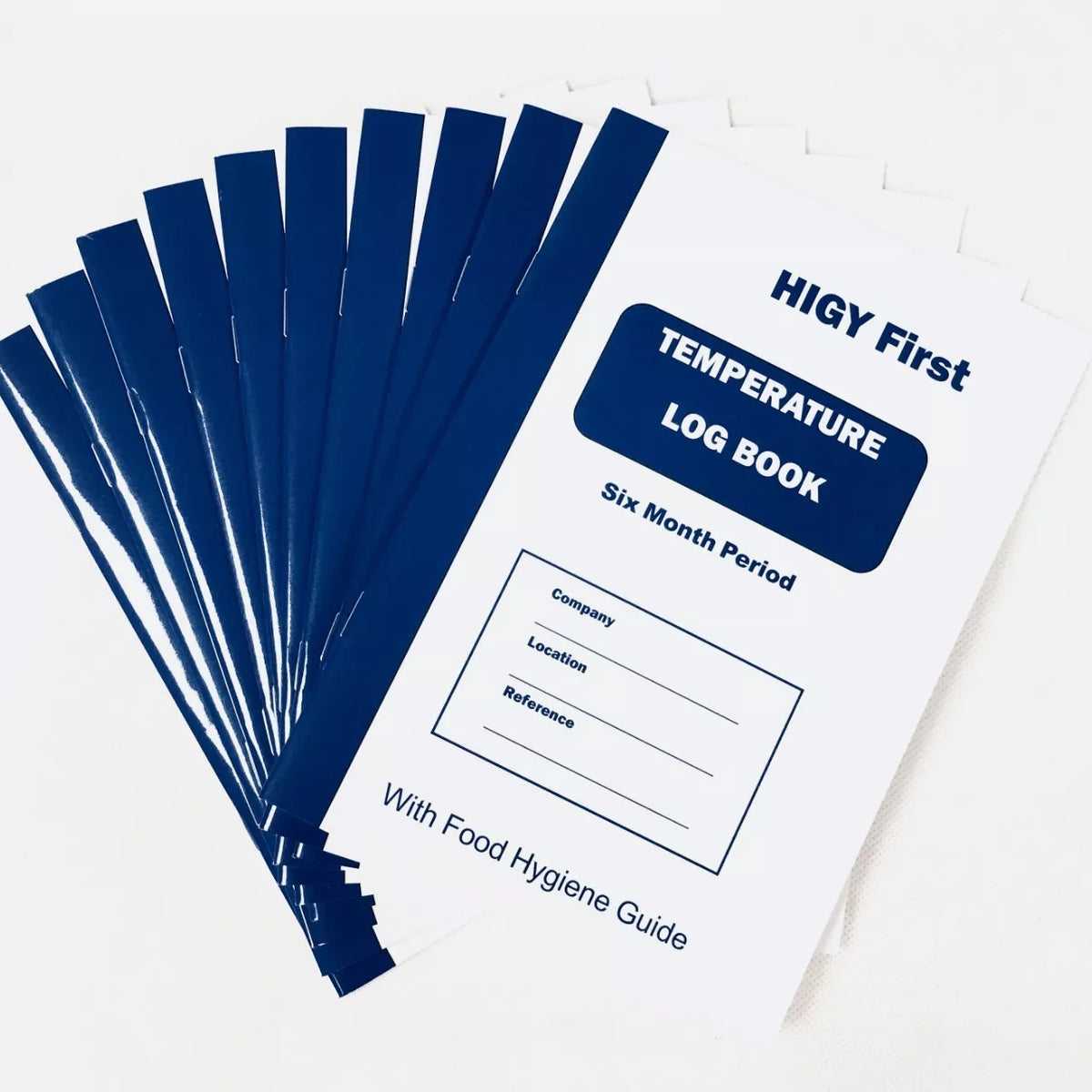 Temperature Log Book – Food Safety Temperature Records (Pack of 10)