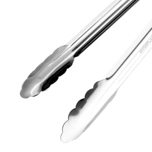 Hygiplas CB153 Black Garden Serving Food Tongs 300mm