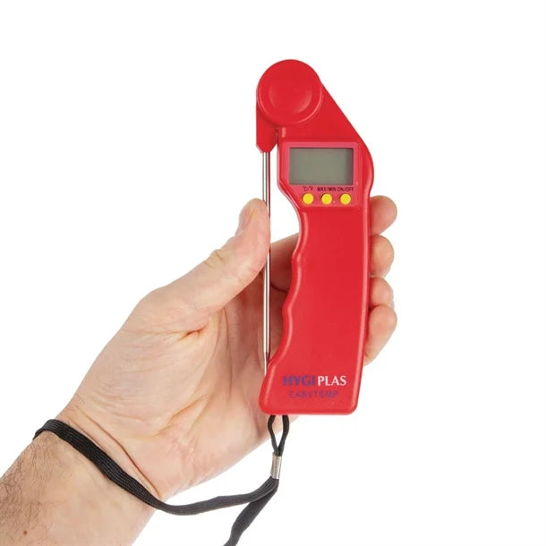 Hygiplas CF913 Easytemp Colour Coded Red Thermometer