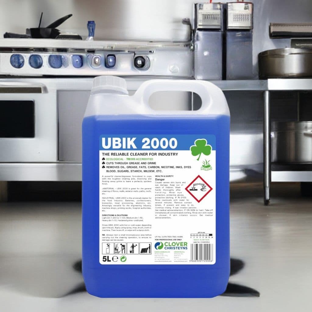 Clover Chemicals UBIK 2000 universal cleaner and degreaser 5 litre pack