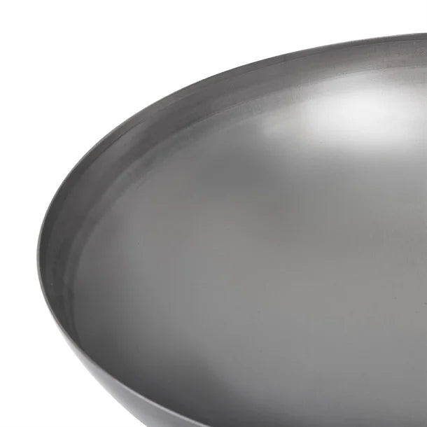 London Wok 14" (36cm) Rolled Edge Round Based Carbon Steel Wok