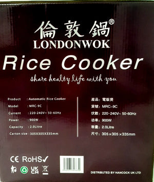 Londonwok Automatic Electric Rice Cooker 2 Litre