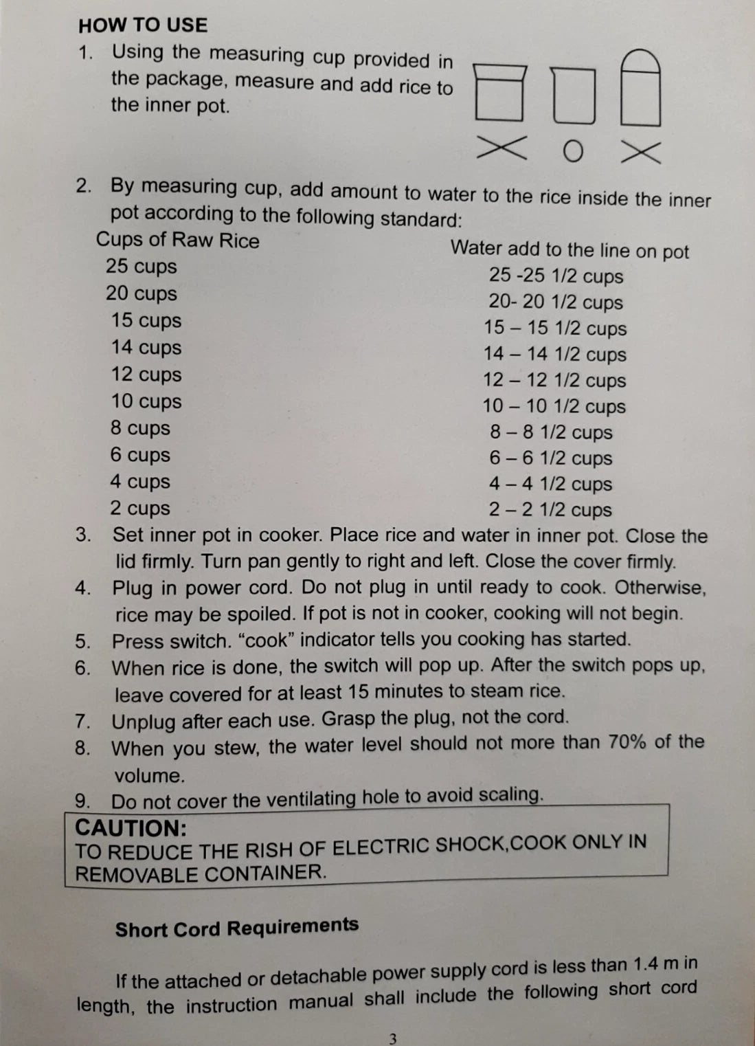 Londonwok Automatic Electric Rice Cooker 2 Litre