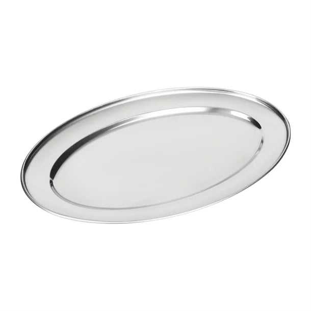 Olympia K364 Stainless Steel Oval Serving Tray 350x240mm