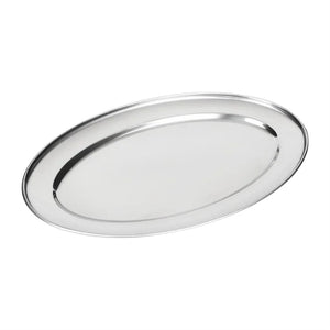 Olympia K364 Stainless Steel Oval Serving Tray 350x240mm