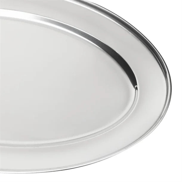 Olympia K364 Stainless Steel Oval Serving Tray 350x240mm