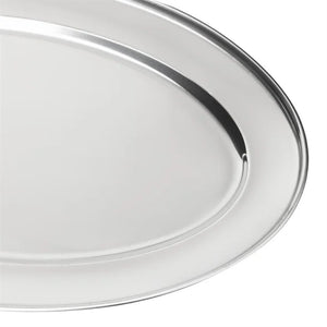Olympia K364 Stainless Steel Oval Serving Tray 350x240mm