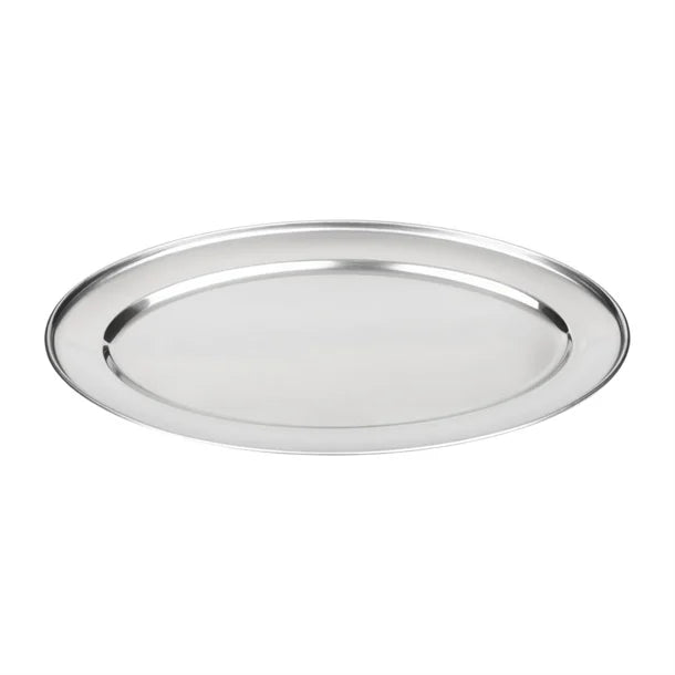 Olympia K364 Stainless Steel Oval Serving Tray 350x240mm