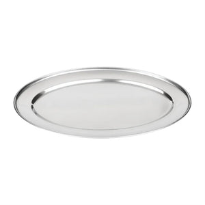 Olympia K364 Stainless Steel Oval Serving Tray 350x240mm