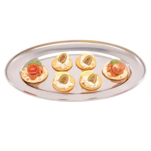 Olympia K364 Stainless Steel Oval Serving Tray 350x240mm
