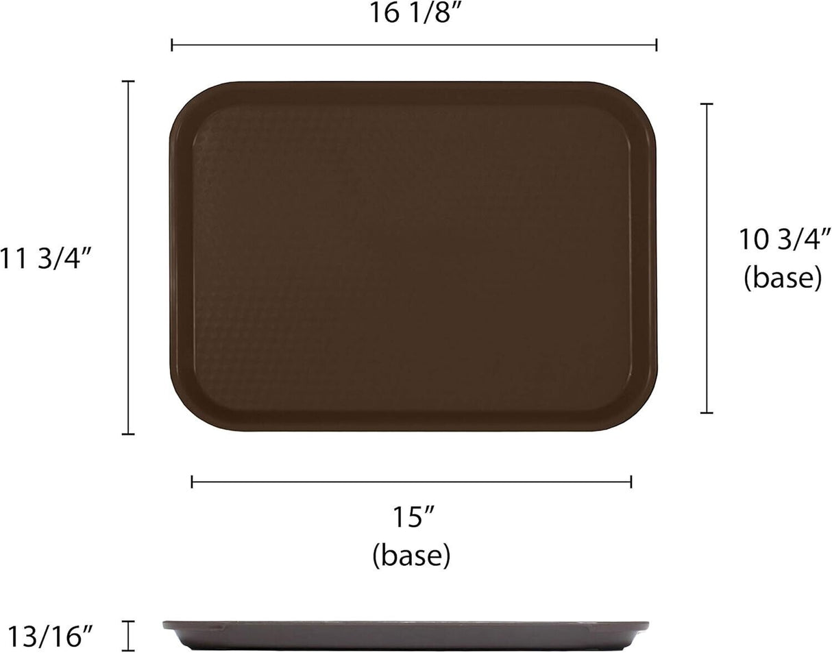 Thunder Group Brown Fast Food Tray