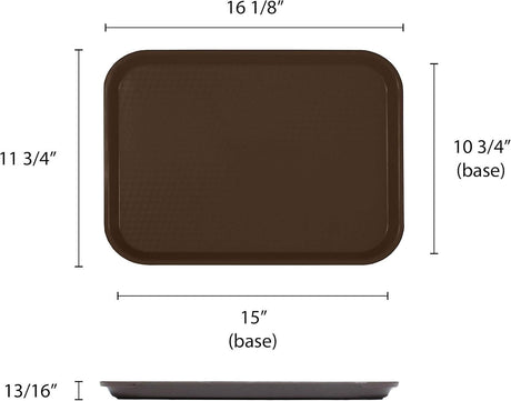 Thunder Group Brown Fast Food Tray