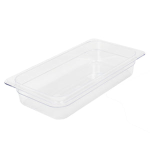 Thunder Group Clear Polycarbonate GN 1/3 Gastronorm Container