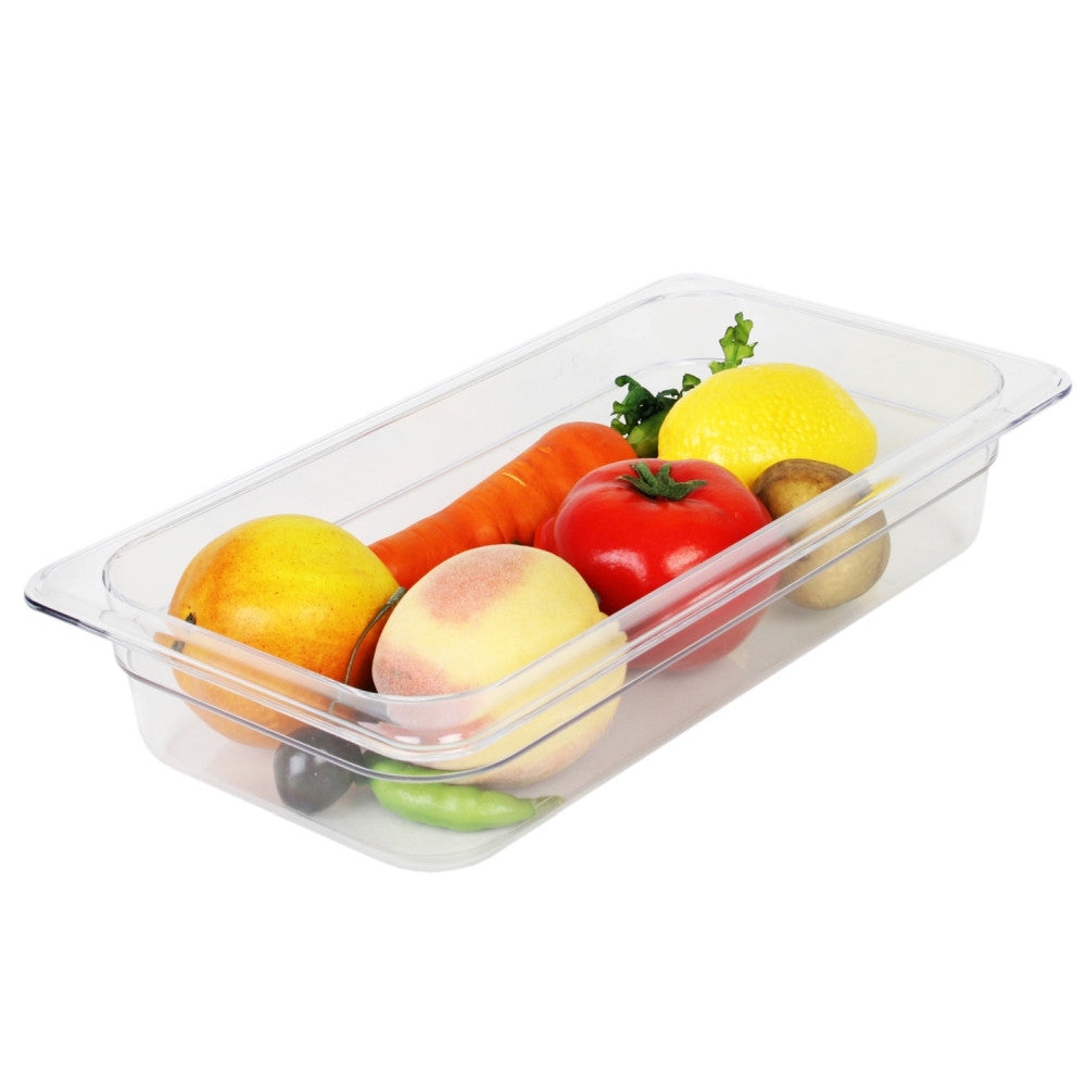 Thunder Group Clear Polycarbonate GN 1/3 Gastronorm Container