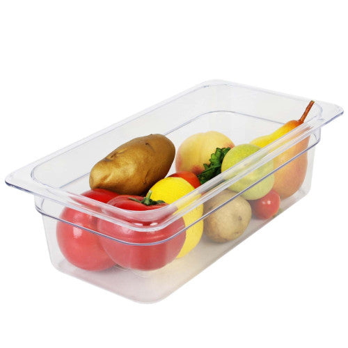 Thunder Group Clear Polycarbonate GN 1/3 Gastronorm Container