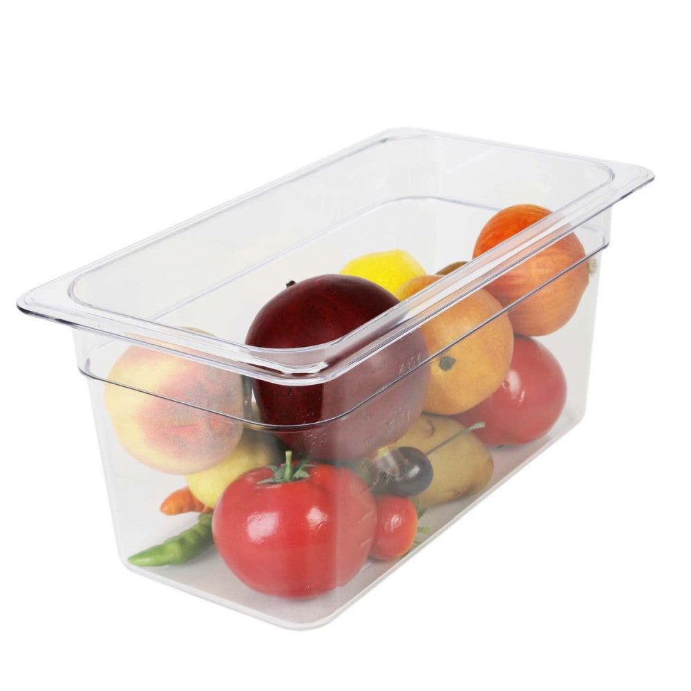 Thunder Group Clear Polycarbonate GN 1/3 Gastronorm Container