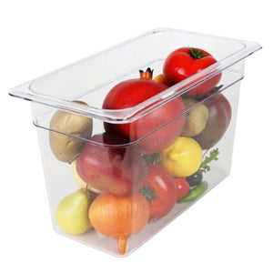 Thunder Group Clear Polycarbonate GN 1/3 Gastronorm Container