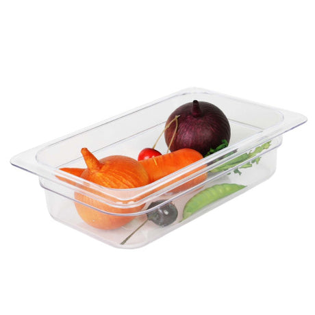 Thunder Group Clear Polycarbonate GN 1/4 Gastronorm Container