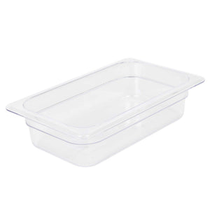 Thunder Group Clear Polycarbonate GN 1/4 Gastronorm Container
