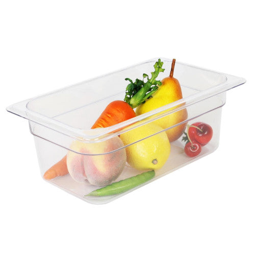 Thunder Group Clear Polycarbonate GN 1/4 Gastronorm Container