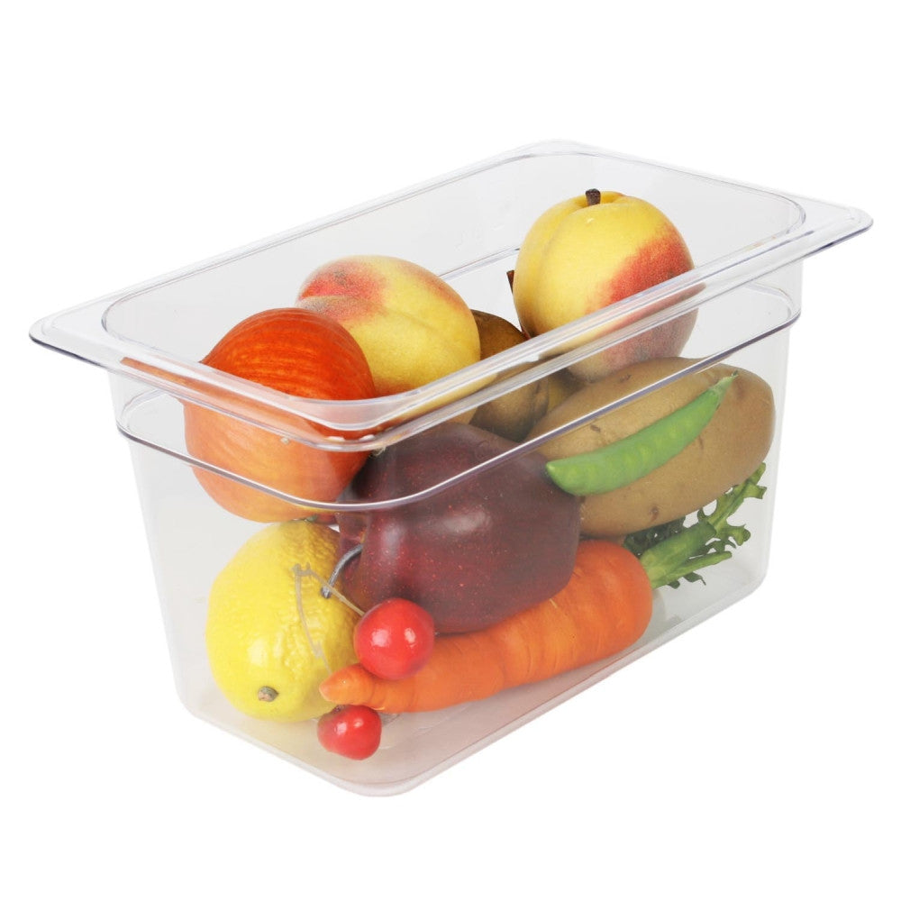 Thunder Group Clear Polycarbonate GN 1/4 Gastronorm Container