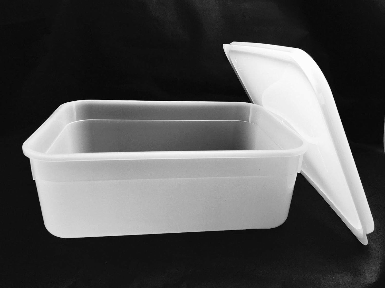 Plastic 2 litre ice cream tubs with lids, pack of 10 food-grade containers for desserts, bulk food storage, and takeaway use
